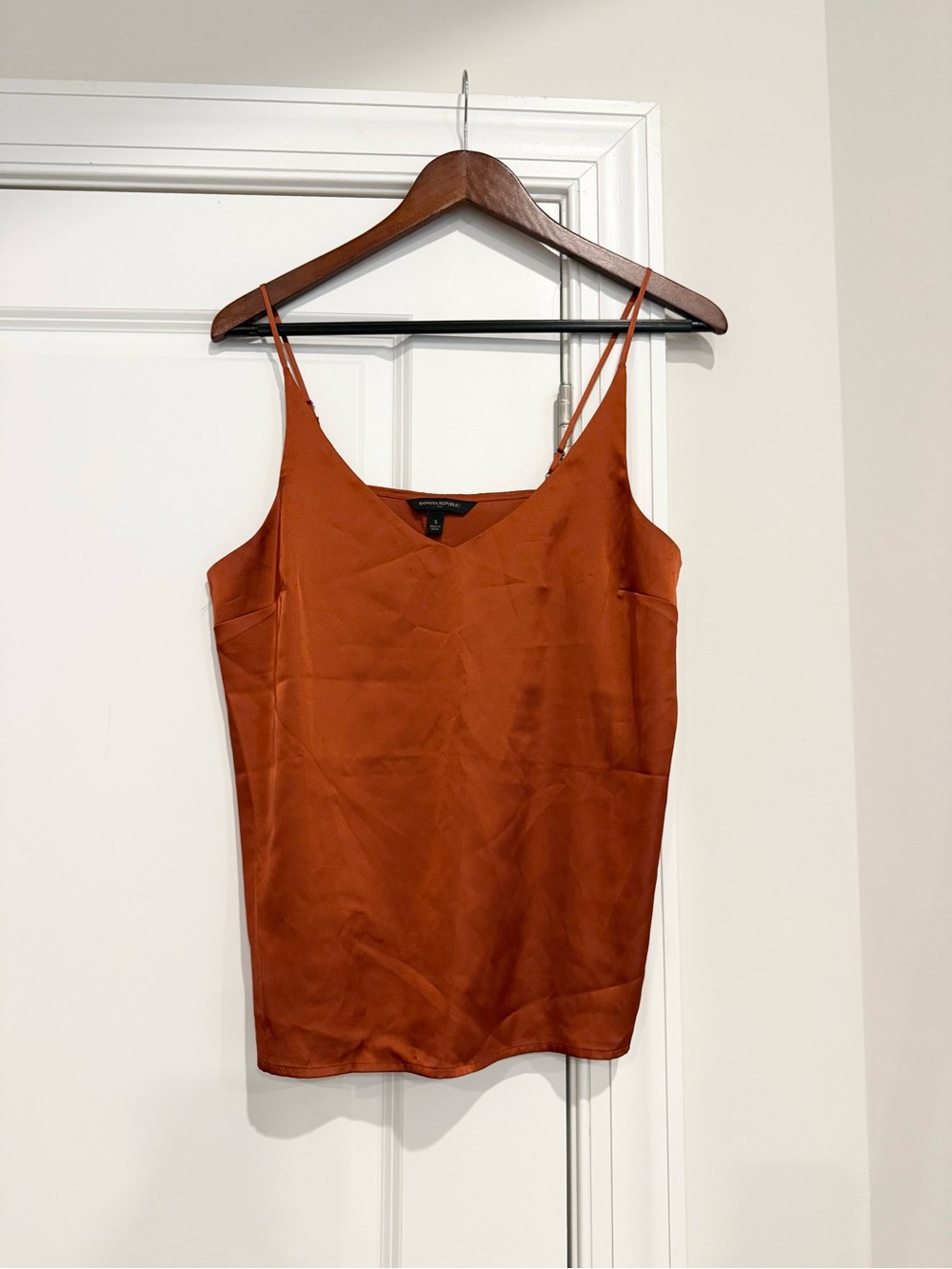 Banana Republic Rust Orange Satin Camisole